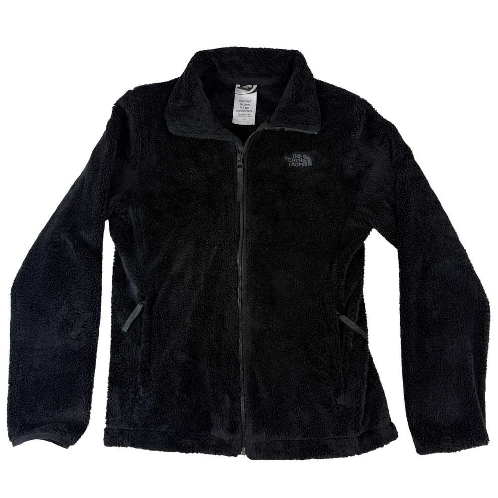 The North Face Osito Fleece Jacket Womens‎ Small Black Full Zip NF0A7UQJ